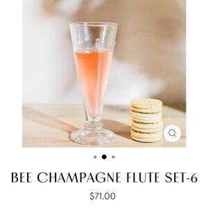 4 La Rochere champagne flutes, Paris France, New in box